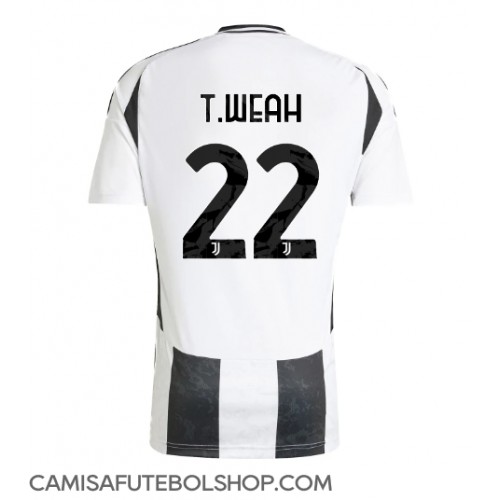 Camisa de time de futebol Juventus Timothy Weah #22 Replicas 1º Equipamento 2024-25 Manga Curta